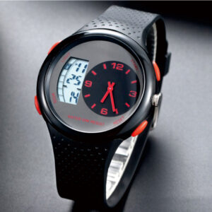 MD4406-Plastic Quartz Analogue + Digital watch