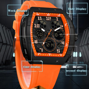 MD4751-Plastic Quartz Analogue + Digital watch