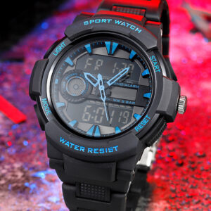 MD5209-Plastic Quartz Analogue + Digital watch