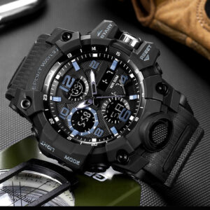 MD5608-Plastic Quartz Analogue + Digital CASIO watch